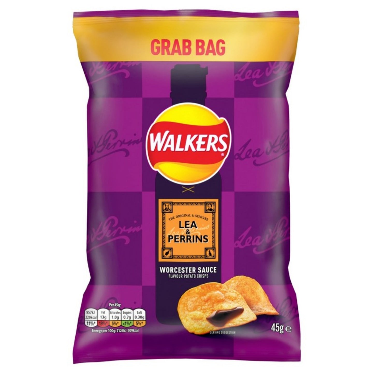 Walkers Lea and Perrins Worcester Sauce - UNITED KINGDOM imported international snack