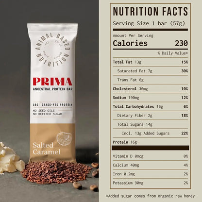 Prima Ancestral Protein Bar - Salted Caramel