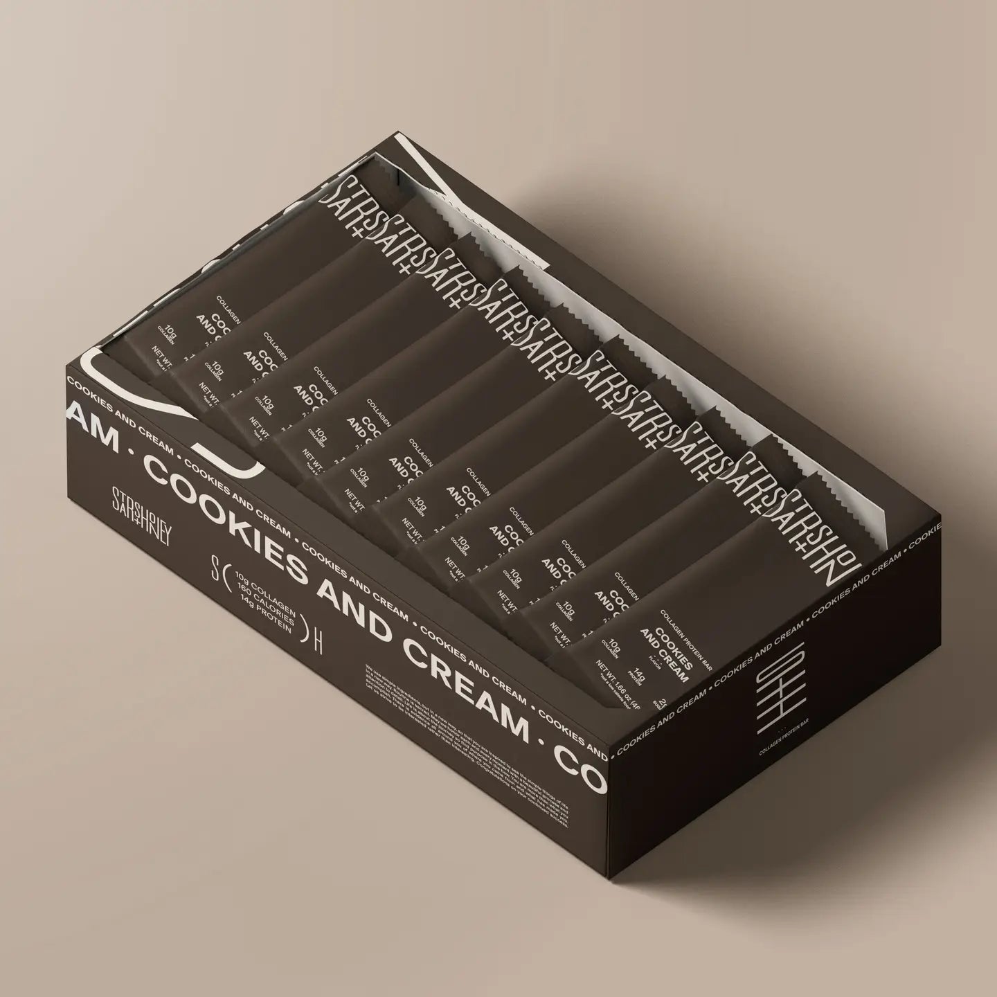 Stars + Honey Cookies and Cream Protein Bar (10-Pack)