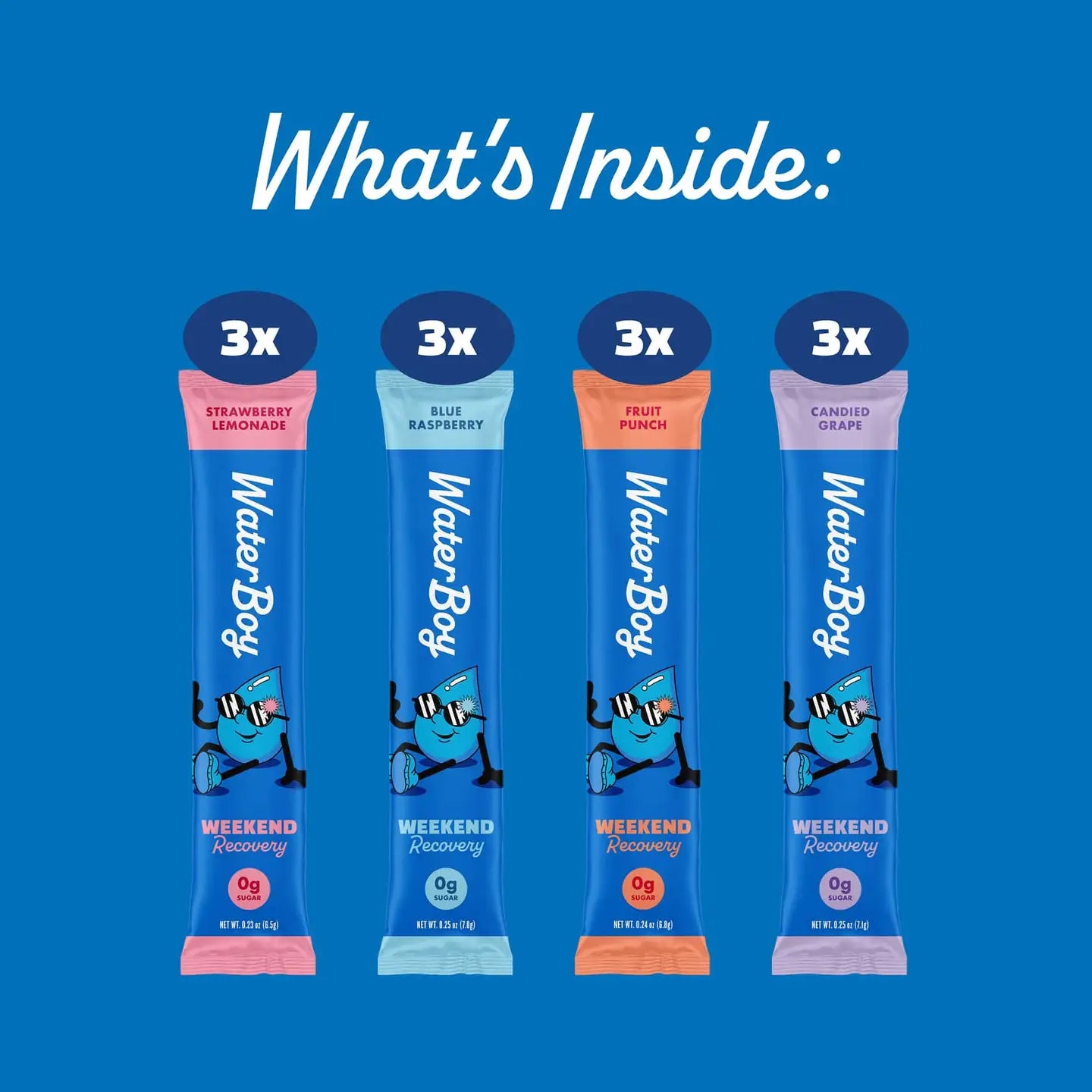 Water Boy Weekend Recovery - 12ct Sample