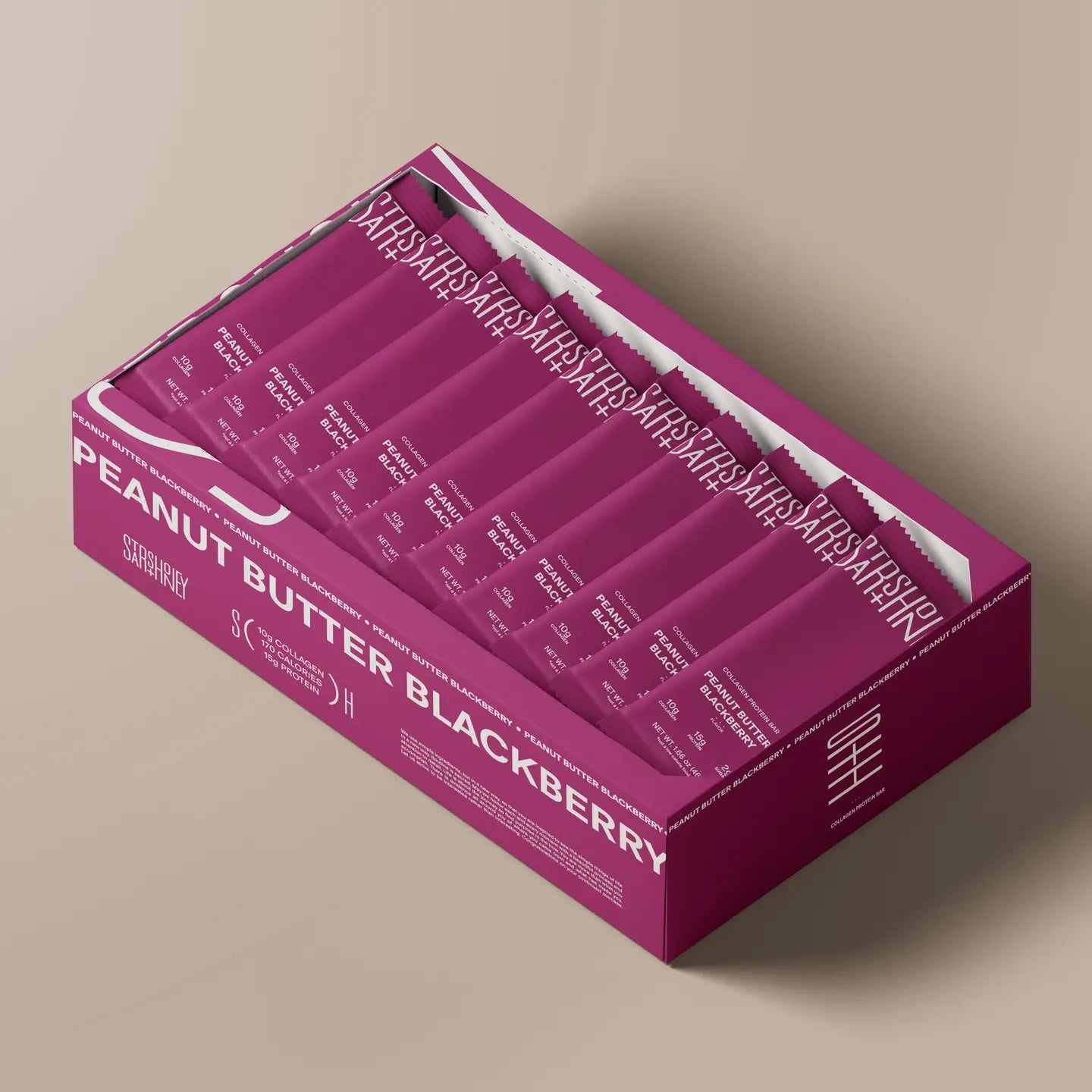 Stars + Honey Peanut Butter Blackberry Protein Bar (10-Pack)