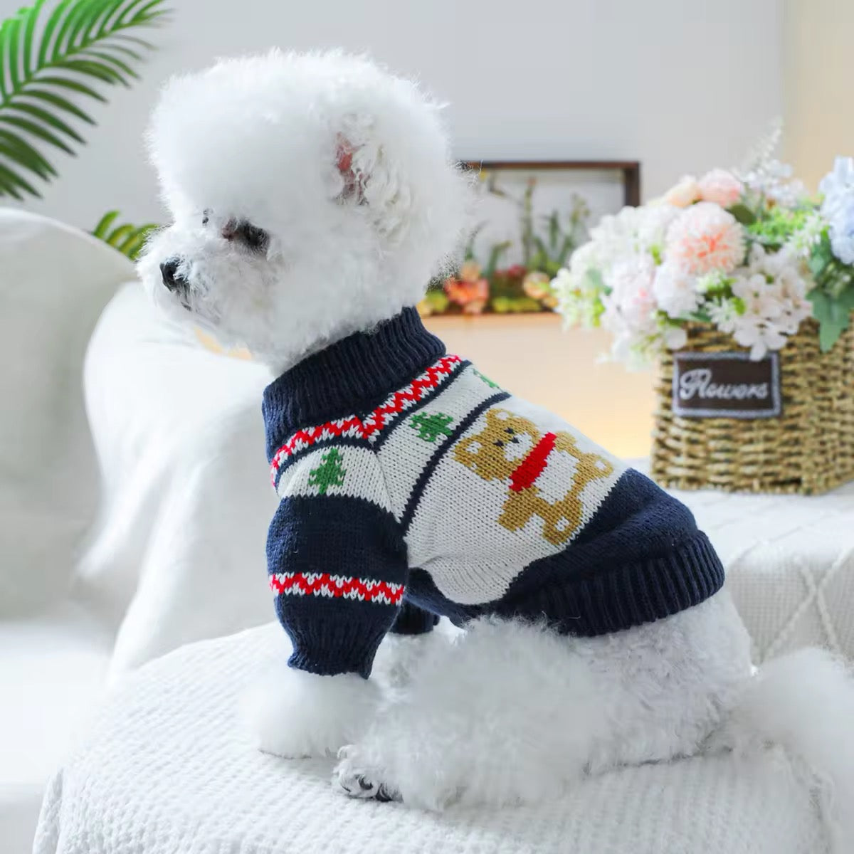 Badger Christmas Sweater for Dogs – Festive Holiday Dog Sweater