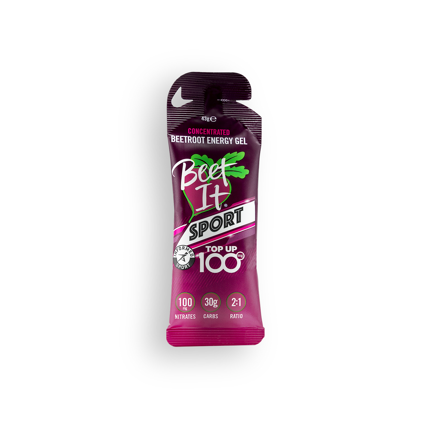 Beet It Sport Top Up 100 - Box of 12 Energy Gels