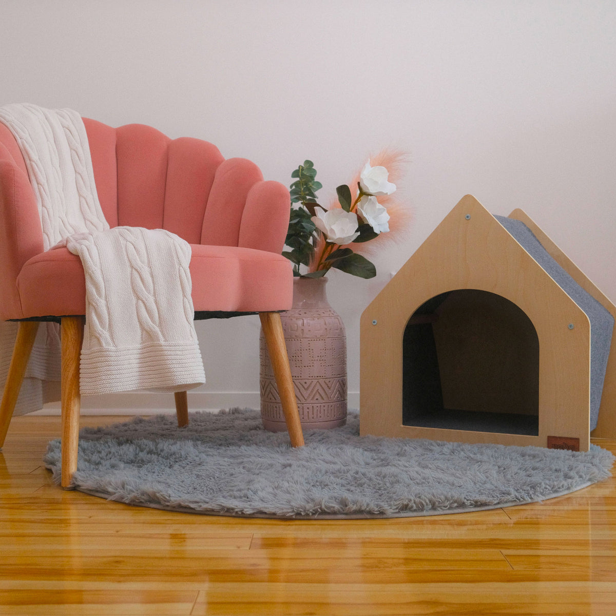 The Noba Cottage Scratchable Cat House