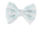 Blue Checker Dog Bow – Classic Plaid Hair Accessory for Dogs