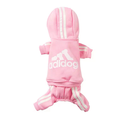 Adidog Dog Hoodie Onesie | Warm Dog Jumpsuit