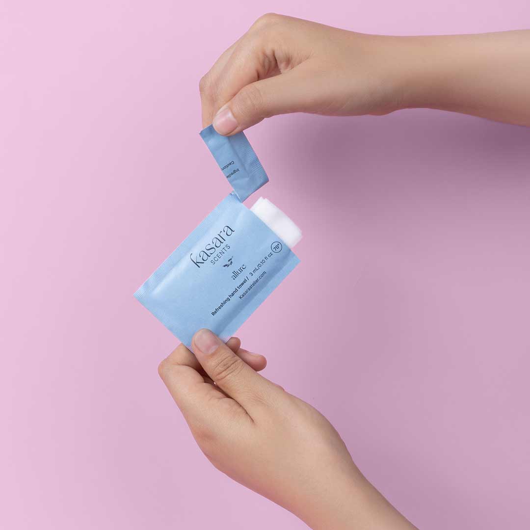 Allure, perfumed wipes 60pcs Bergamot, Lemon