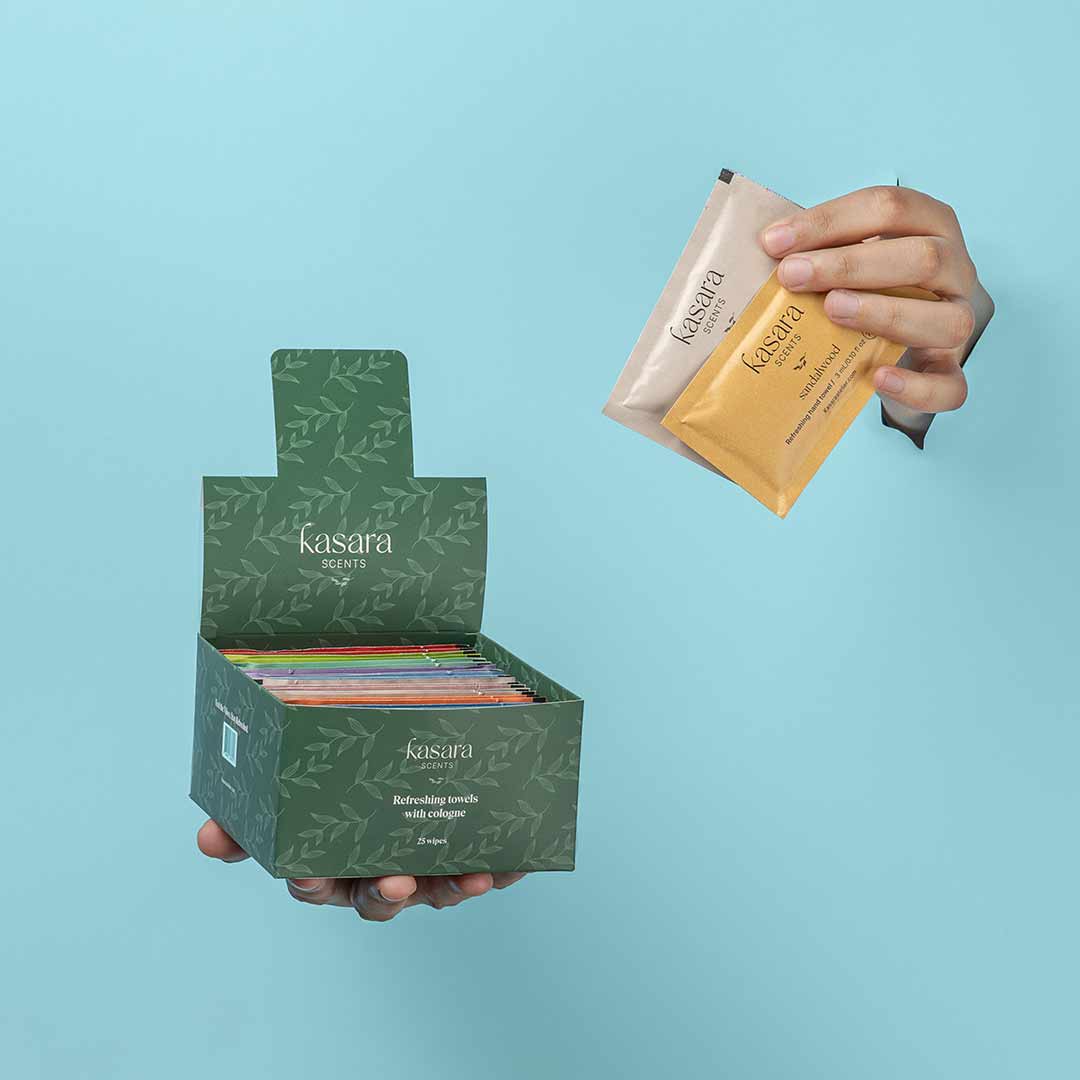 25 Scented wipes mix box