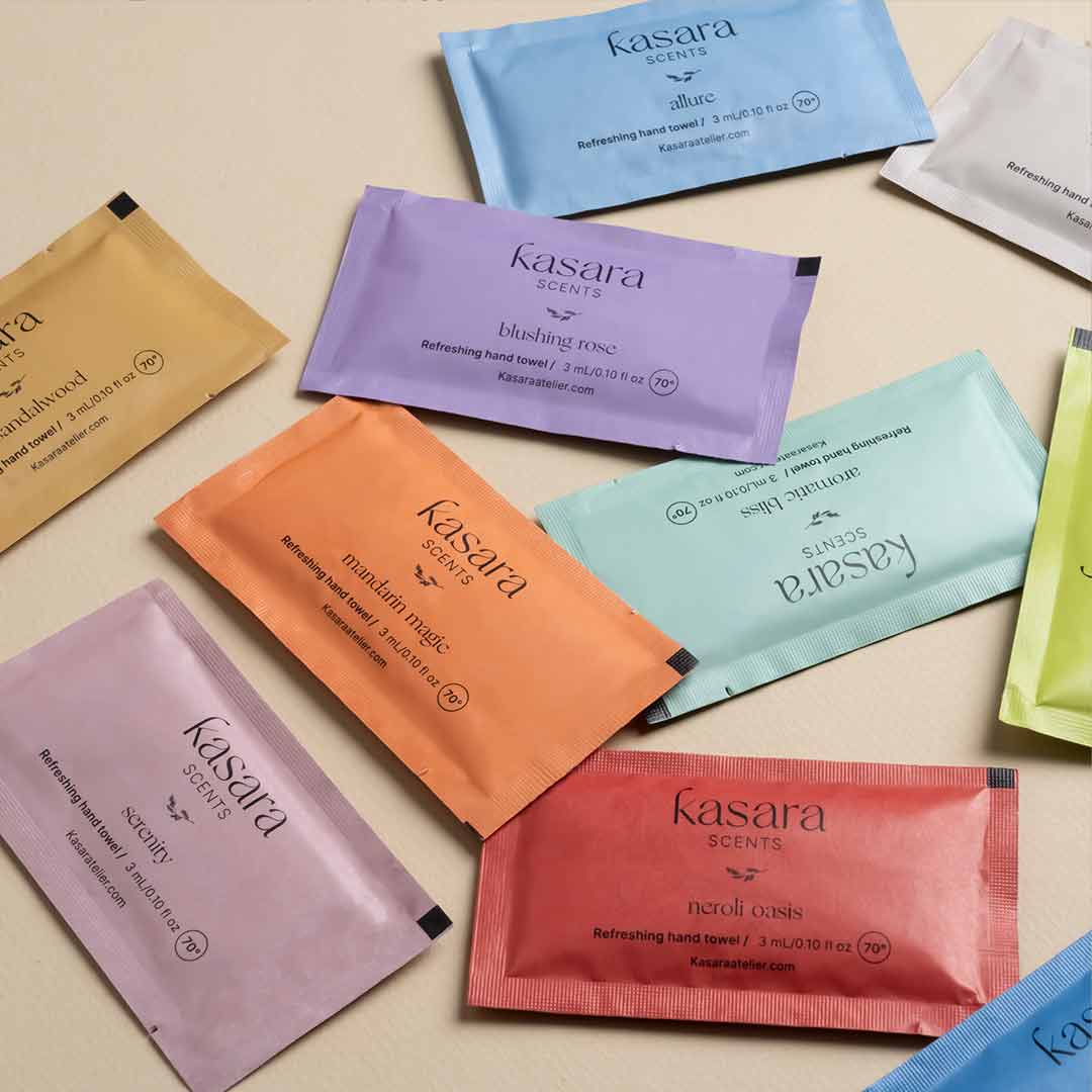 Refreshing fragrance wet wipes mix box Mauve 60pcs