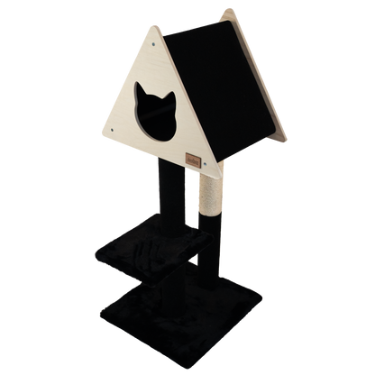Teepee Hideout - Deluxe 2-Level Cat Tree
