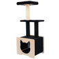Hut Hideout - Deluxe 3-Level Cat Tree