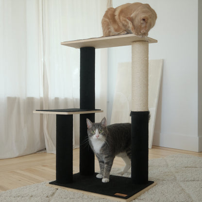 Noba Modern Plywood 2-Level Cat Tree