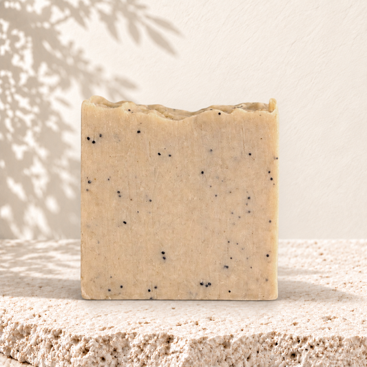 Savon exfoliant AZIZAM ghassoul et pavots