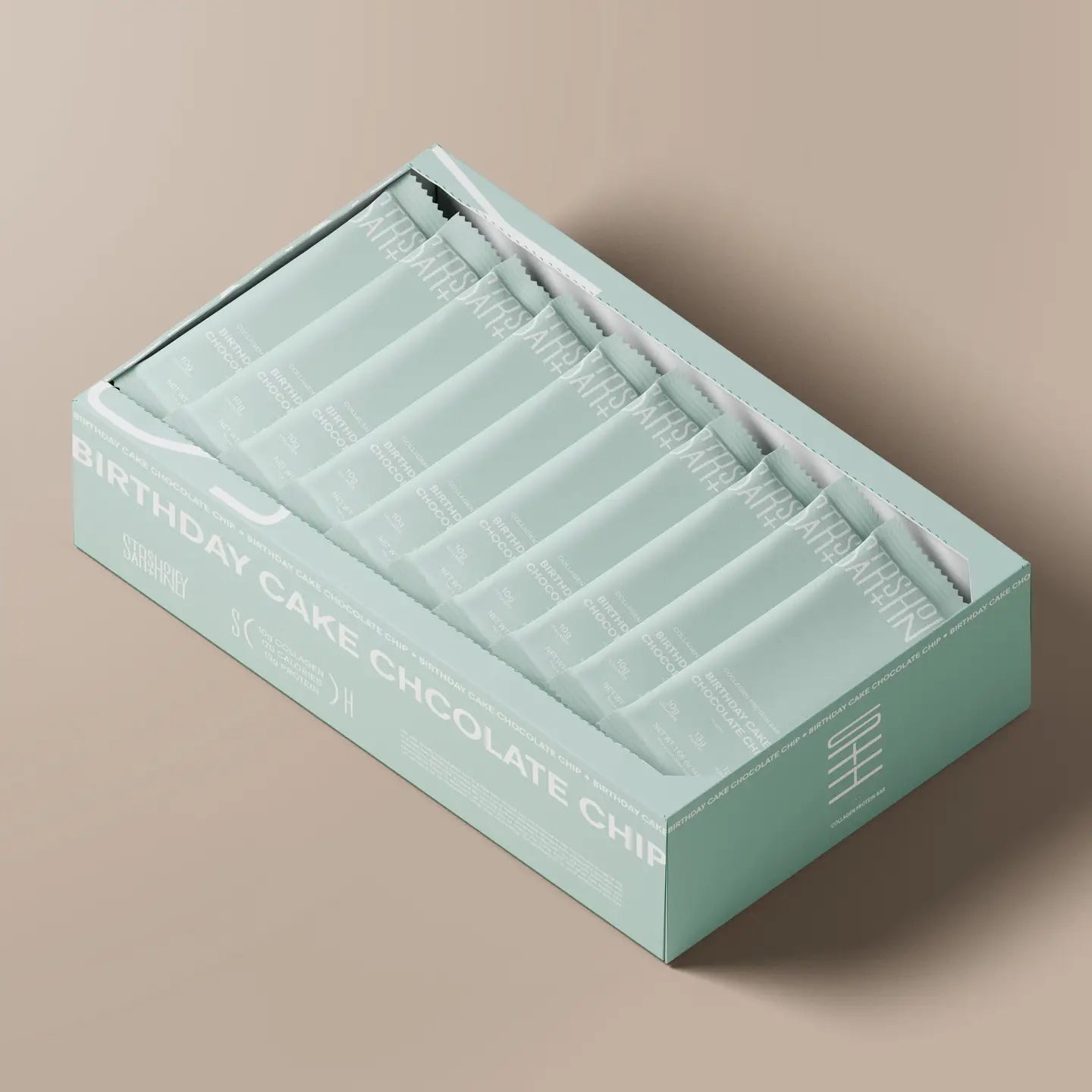 Stars + Honey Birthday Cake Chocolate Chip Protein Bar (10-Pack)