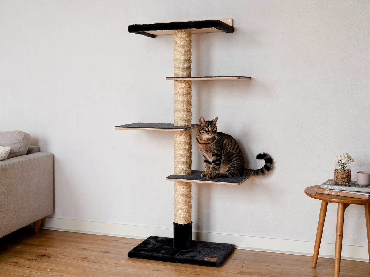 72 inches Wall Mounted Cat Tower - Perfect for small spaces