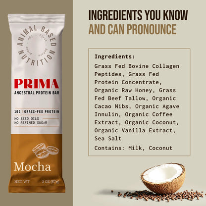 Prima Ancestral Protein Bar - Mocha
