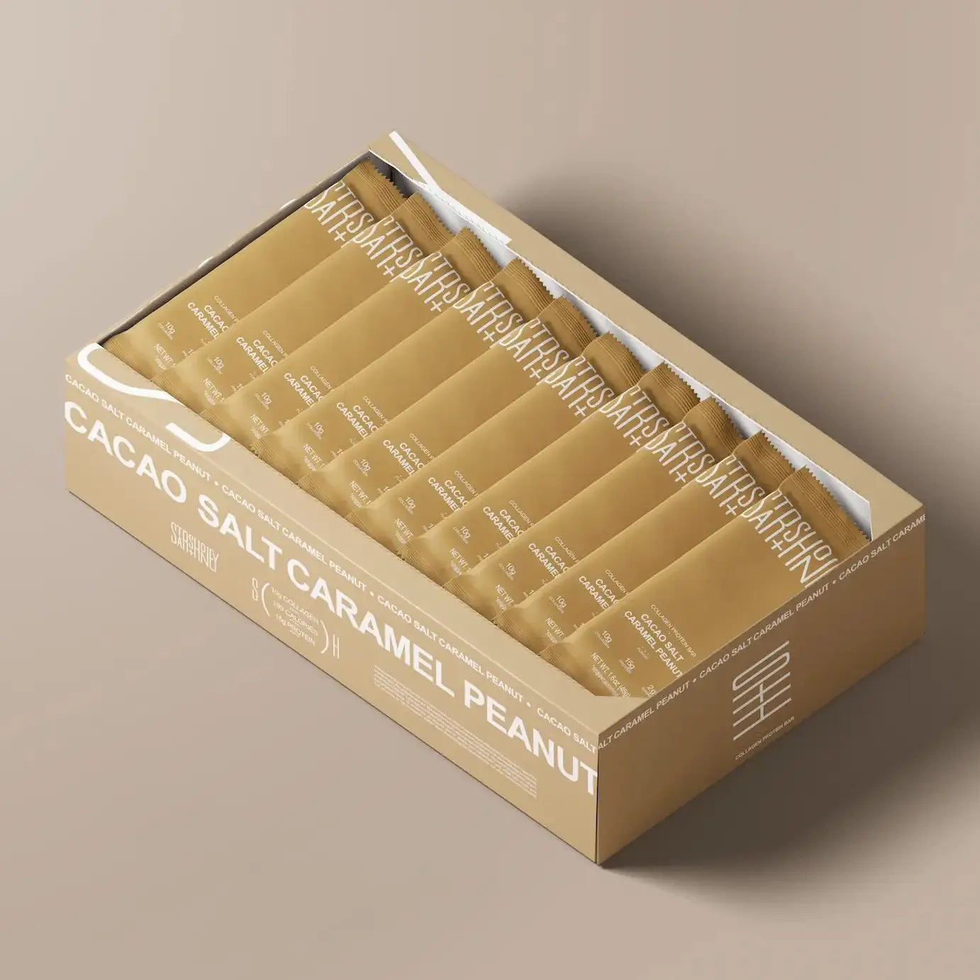 Stars + Honey Cacao Salt Caramel Peanut Protein Bar (10-Pack)