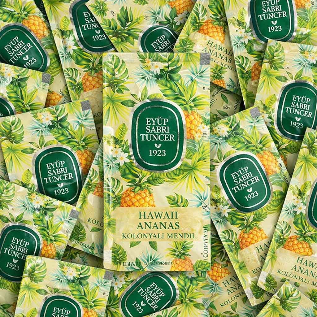 Hawaii Pineapple Scented Cologne Wipes