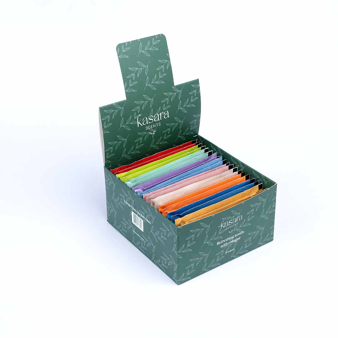 25 Scented wipes mix box