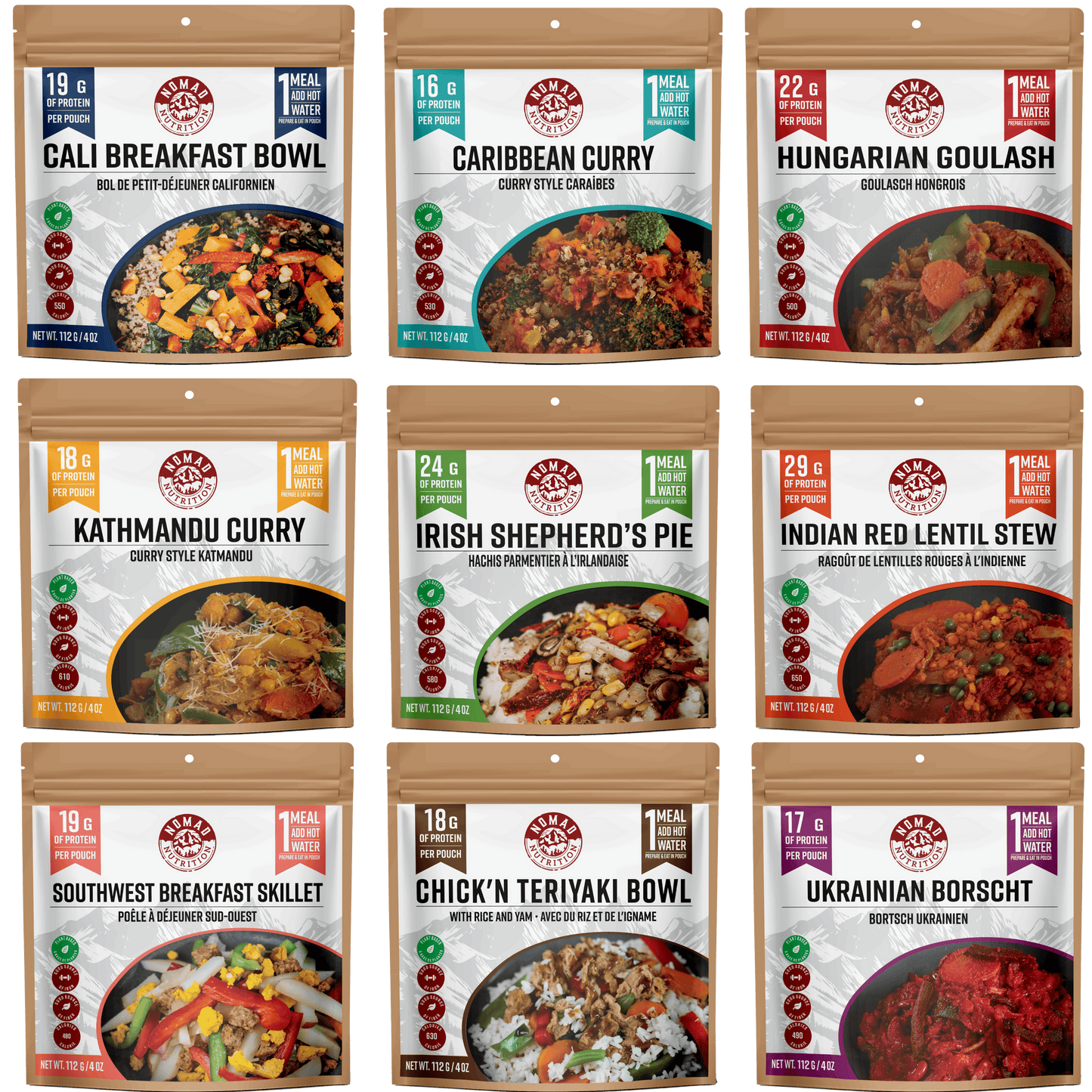 Nomad Nutrition Power Pack - 9 x Single Serving